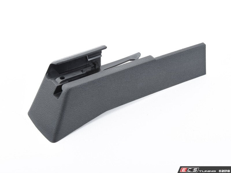 Front Seat Rail Cover - Left Rear - Black
