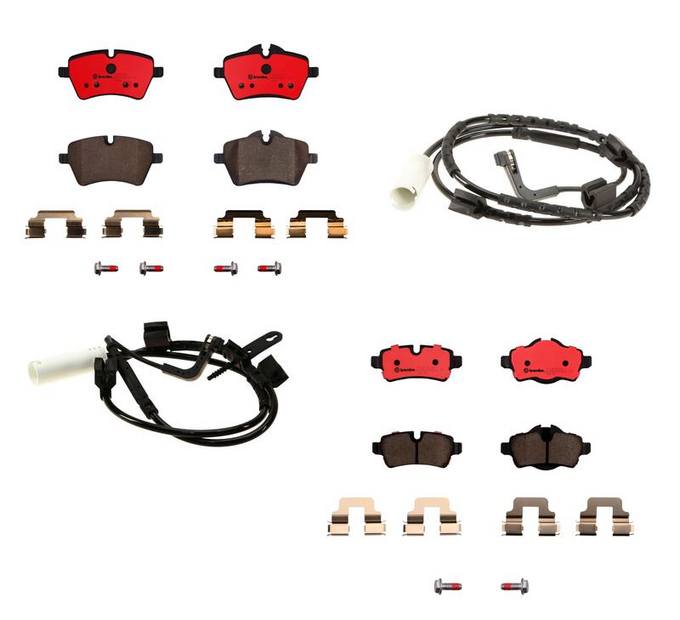 Mini Brembo Brake Pads Kit – Front and Rear (Ceramic) 34356789330 – Brembo 1555072KIT