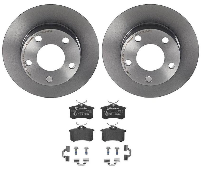 Brembo Brakes Kit – Pads and Rotors Rear (245mm) (Low-Met)