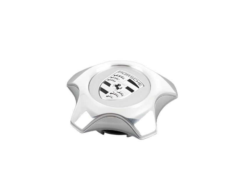 Aluminum Star-Shaped Center Cap With Porsche Crest - Priced Each