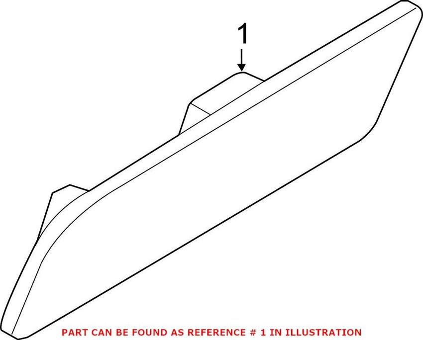 Genuine VW/Audi Side Marker Light – Front Passenger Side 8U0945072