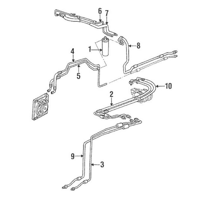 Porsche A/C Receiver Drier 96457394300