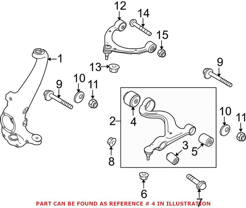 Porsche Control Arm Bushing – Front Lower Forward 97034124502
