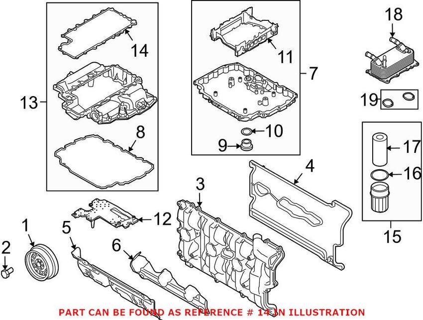 Engine Oil Pan Gasket – Upper