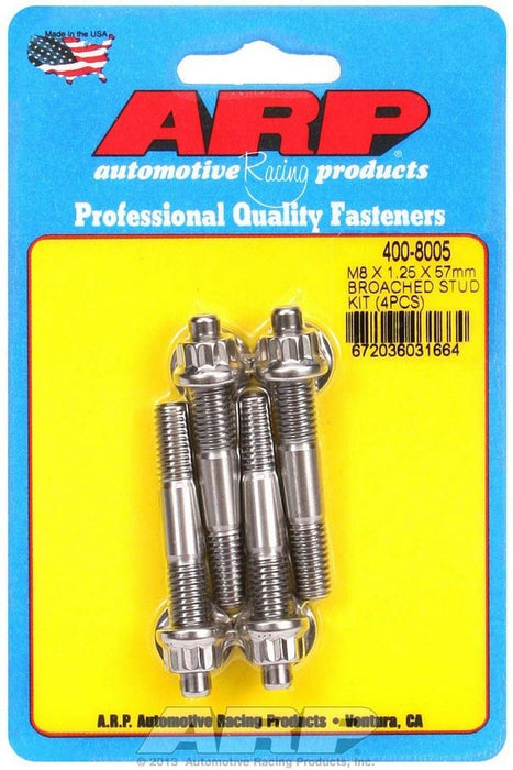 S/S Stud Kit - (4) M8 x 1.25in x 57mm