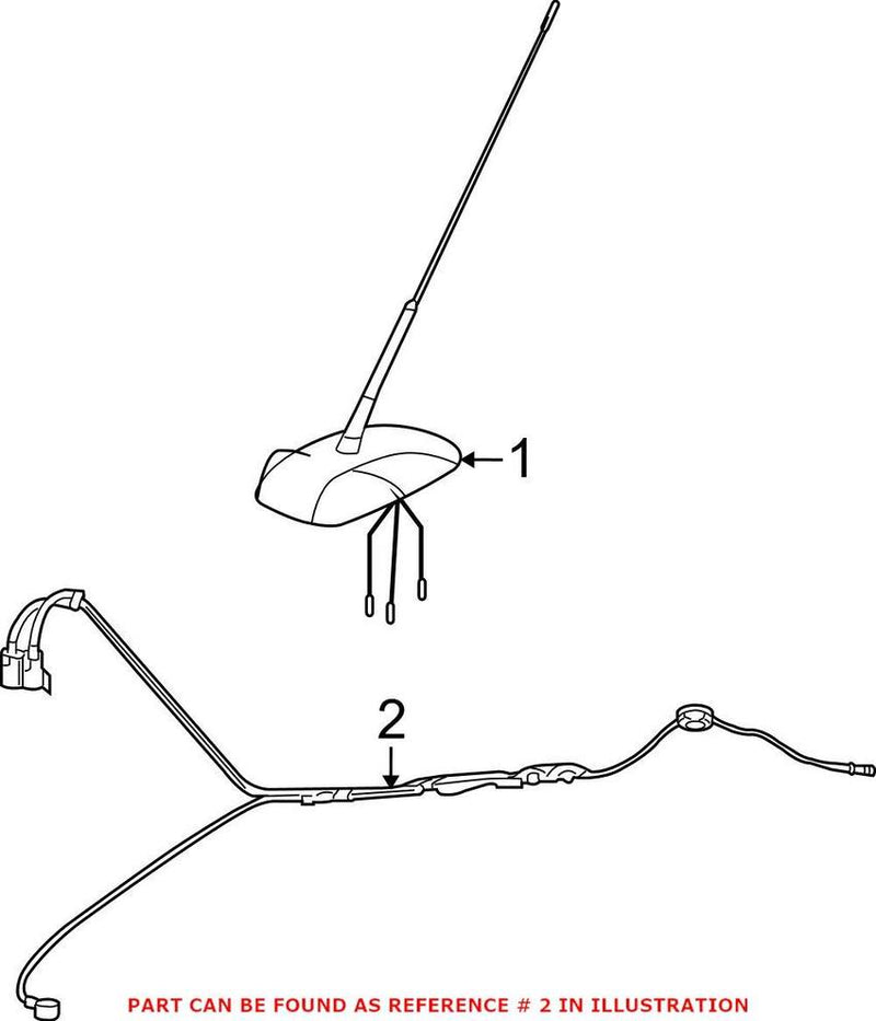 VW Antenna Cable 000098655