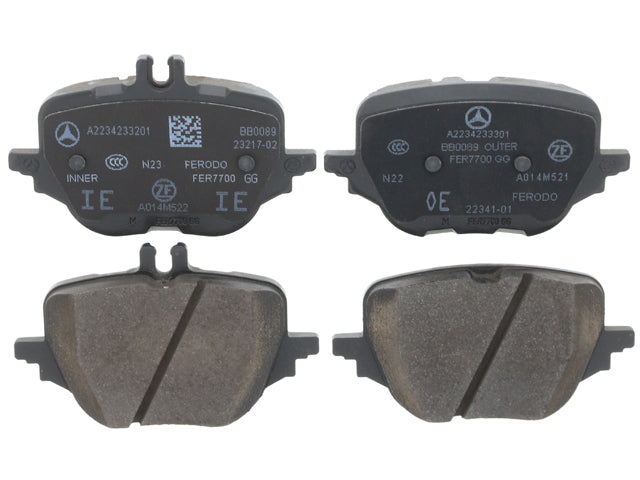 GENUINE MERCEDES Brake Pad Set - A0004209505