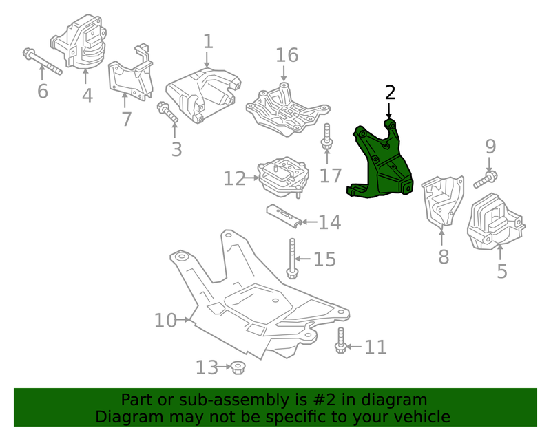 Genuine Porsche parts diagram