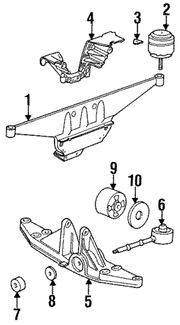 Genuine Porsche parts diagram