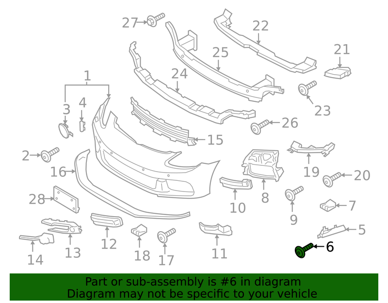 Genuine Porsche parts diagram