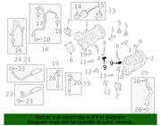 Genuine Porsche parts diagram