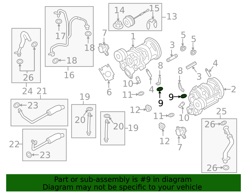 Genuine Porsche parts diagram
