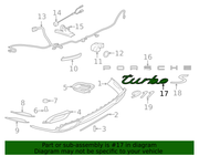 Genuine Porsche parts diagram