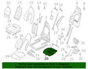 Genuine Porsche parts diagram