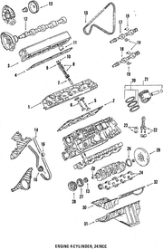 Genuine Porsche parts diagram