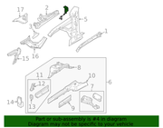 Genuine Porsche parts diagram