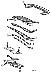 Genuine Porsche parts diagram
