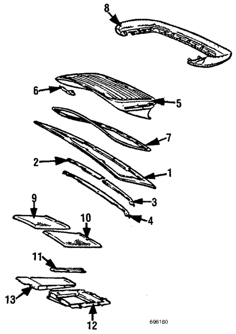 Genuine Porsche parts diagram