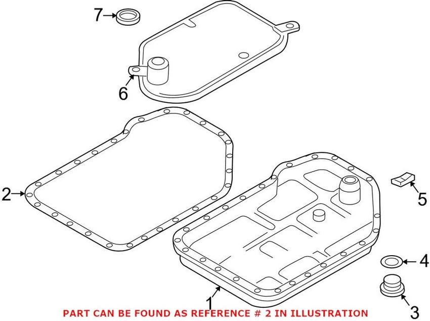 Genuine VW/Audi Auto Trans Oil Pan Gasket 01L321371