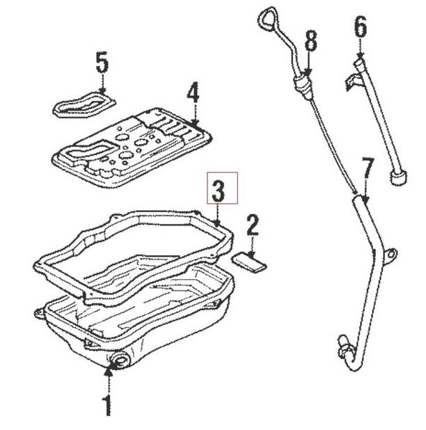 Genuine VW/Audi Auto Trans Oil Pan Gasket 01N321370