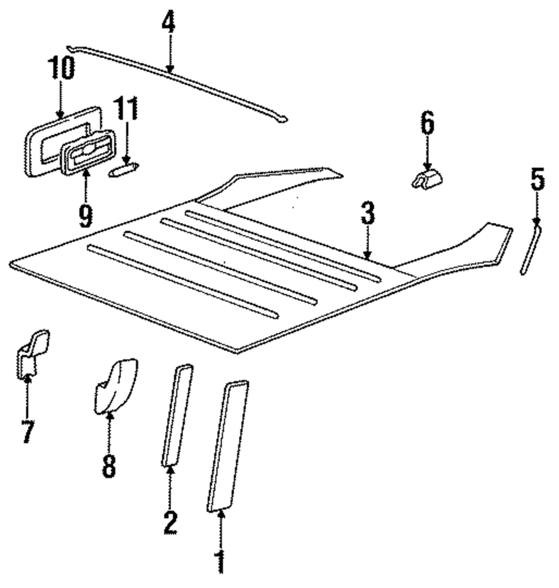 Genuine Porsche parts diagram