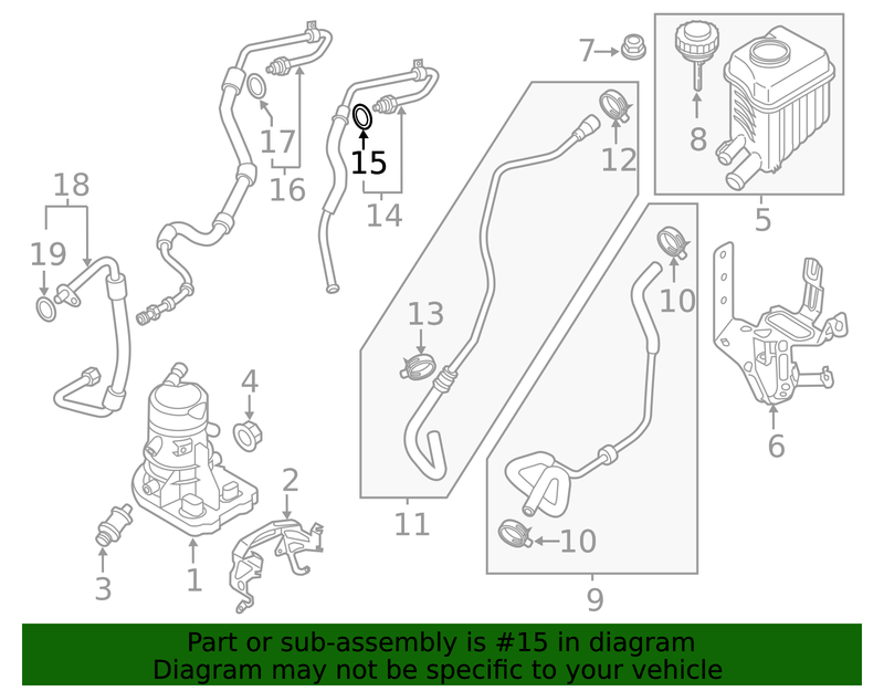 Genuine Porsche parts diagram