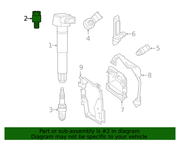 Genuine Porsche parts diagram