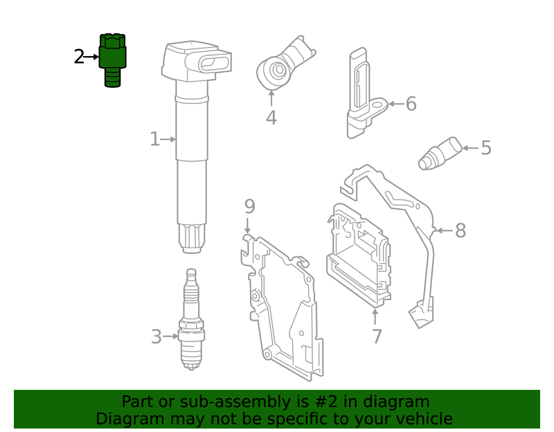 Genuine Porsche parts diagram