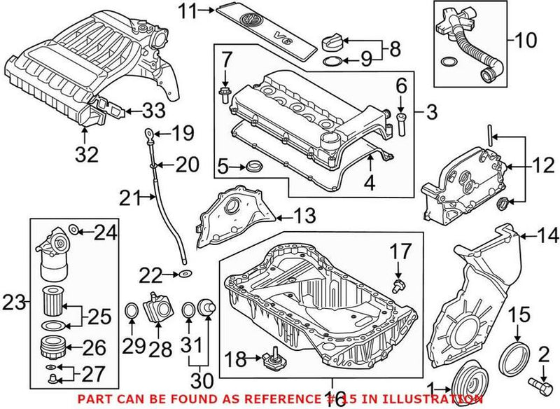 VW Engine Crankshaft Seal – Rear 021103051C