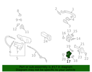 Part can be found as reference #17 in illustration