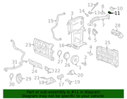 Genuine Porsche parts diagram