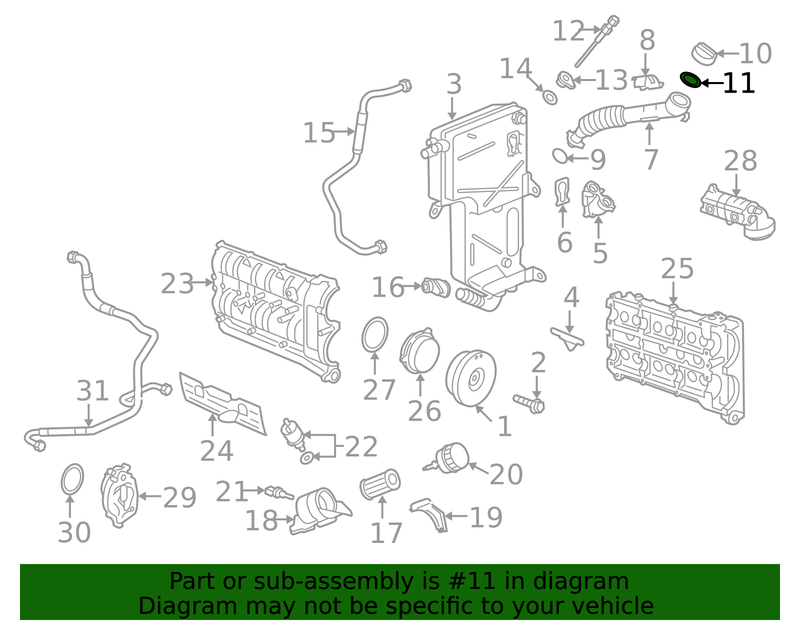Genuine Porsche parts diagram