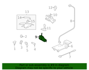 Genuine Porsche parts diagram