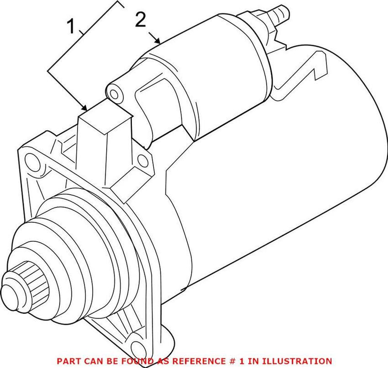 VW Starter Motor 02E911024A
