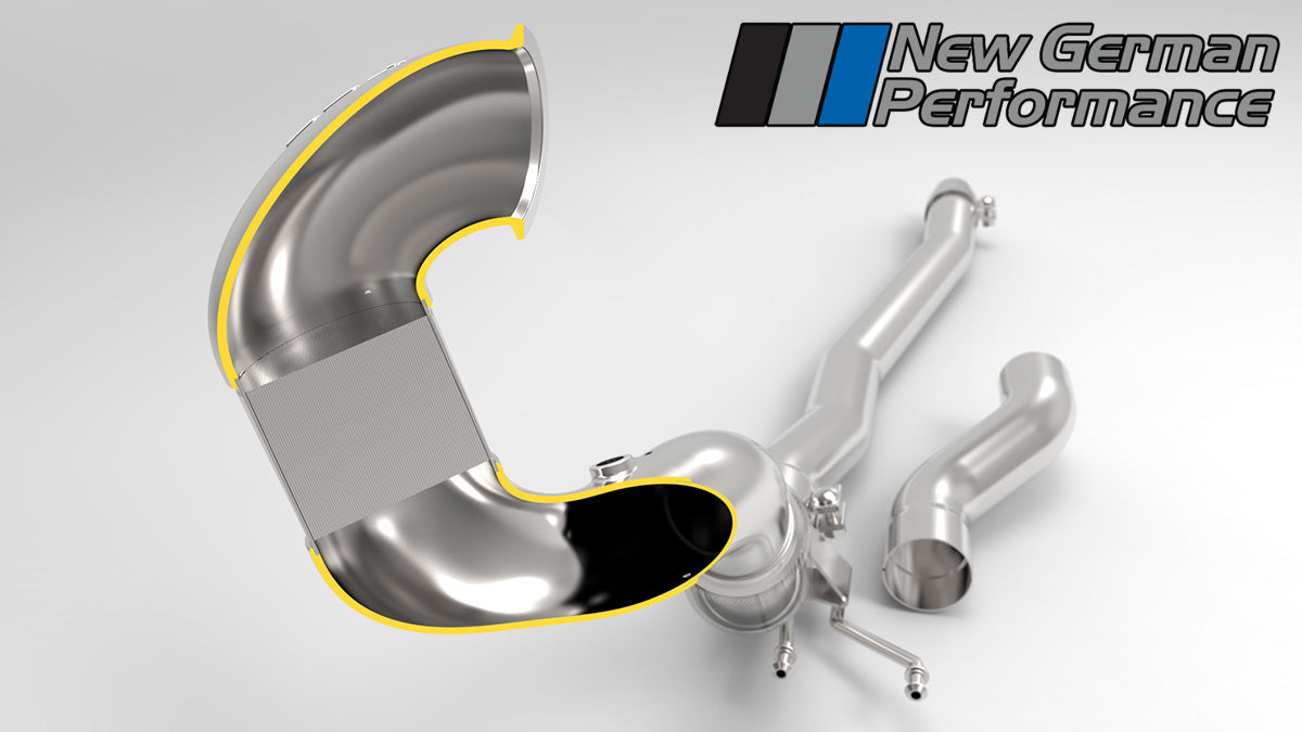 034 Motorsport Cast Stainless Steel Performance Downpipe - VW/Audi MQB 1.8T/2.0T