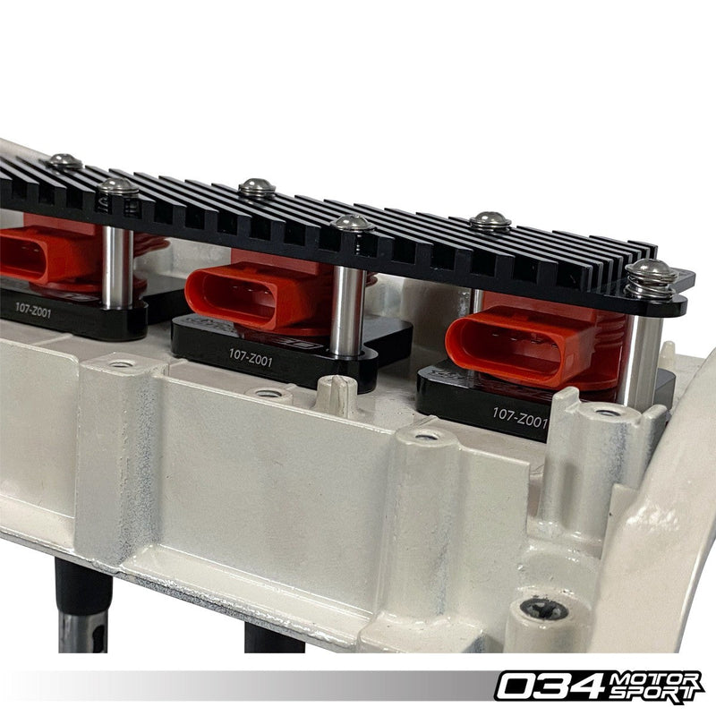034Motorsport Billet Aluminum Coil Pack Hold Down Bracket Kit - Audi B5/B6 A4, 8N TT, VW Mk4 Golf, Jetta, GTI, Beetle, B5 Passat 1.8T