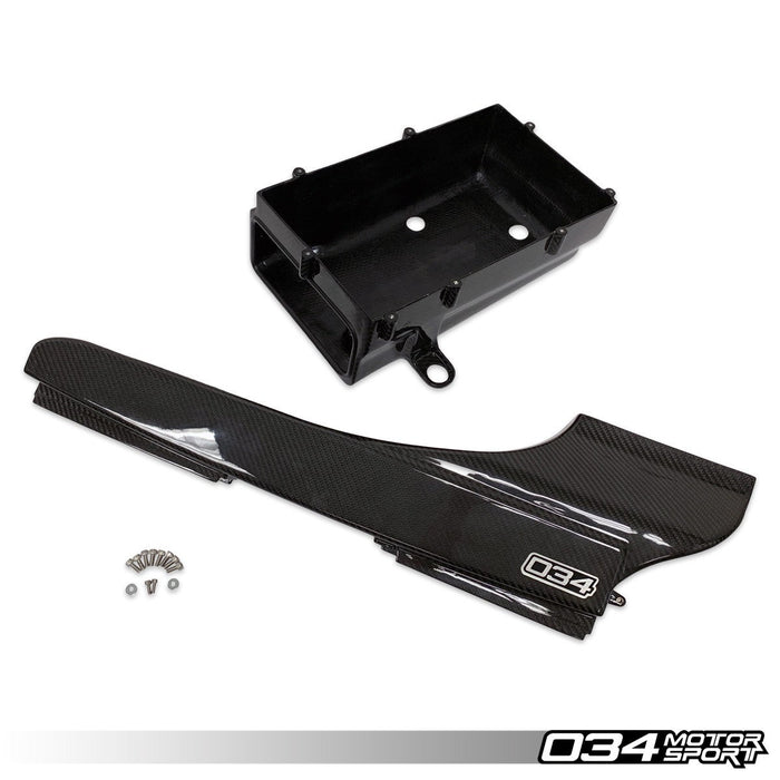 034Motorsport X34 Carbon Fiber Lower Intake Box and Fresh Air Duct - Audi 8S TTRS, 8V.5 RS3
