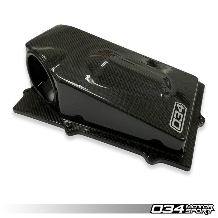034Motorsport X34 Carbon Fiber Closed-Top Upper Airbox - Audi 8S TTRS, 8V RS3 2.5T Evo