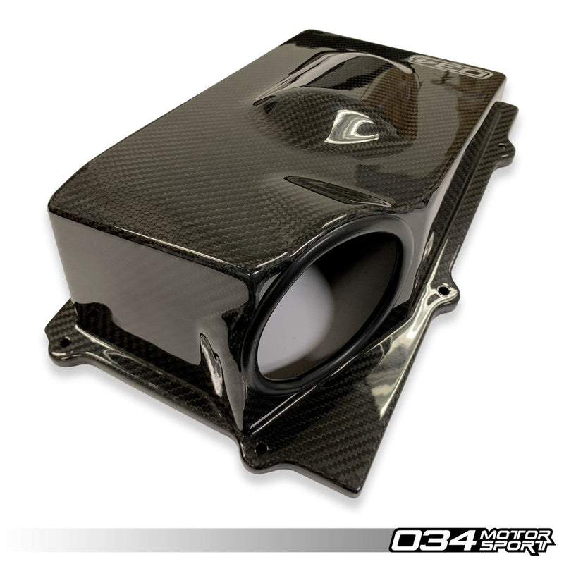 034Motorsport X34 Carbon Fiber Closed-Top Upper Airbox - Audi 8S TTRS, 8V RS3 2.5T Evo