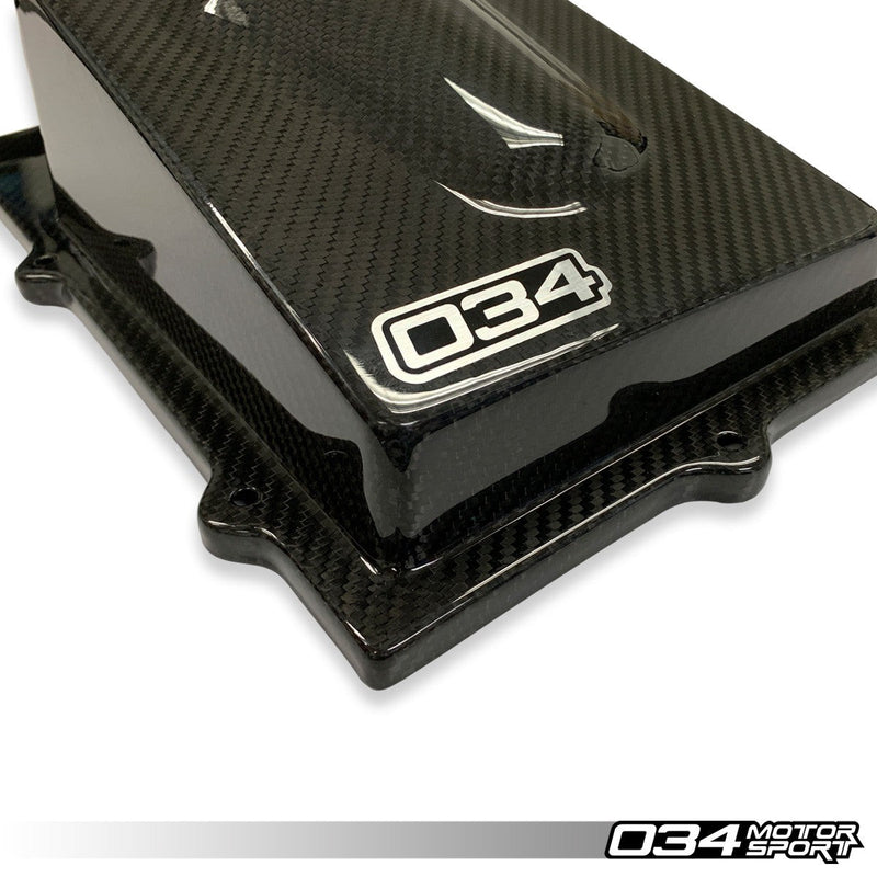 034Motorsport X34 Carbon Fiber Closed-Top Upper Airbox - Audi 8S TTRS, 8V RS3 2.5T Evo