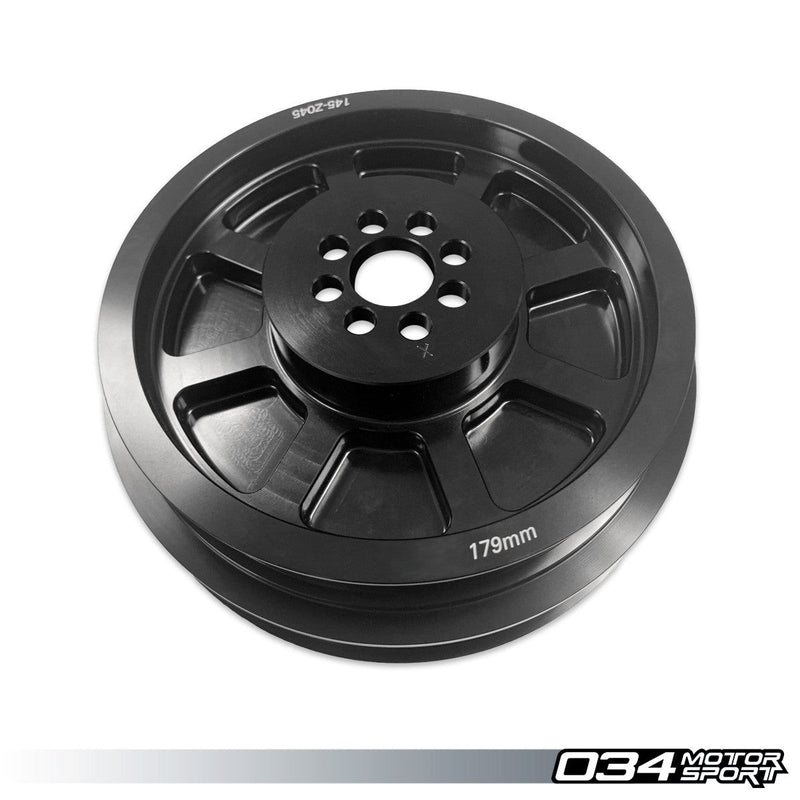 034Motorsport 3.0T TFSI Supercharger 179mm Crank Pulley Upgrade - B8/B8.5 Audi S4/S5/Q5/SQ5, C7 Audi A6/A7