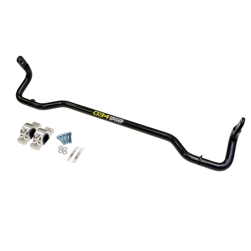 034 Motorsport Adjustable MQB Solid Rear Sway Bar Upgrade, VW Mk7, Mk8 Golf/GTI, GLI, 8V Audi A3 FWD