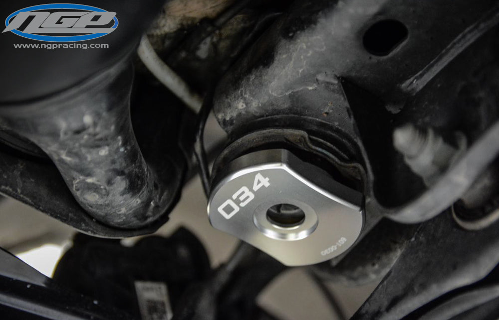 034 Motorsport Billet Aluminum MQB and MQB EVO Rear Subframe Mount Inserts, 8V Audi A3/S3 Quattro, 8S AUDI TT/TTS/TTRS QUATTRO, Mk7 VW Golf R