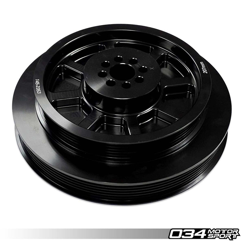 034MOTORSPORT 3.0 TFSI SUPERCHARGER 207MM CRANK PULLEY UPGRADE, B8/B8.5 AUDI S4/S5/Q5/SQ5, C7 AUDI A6/A7