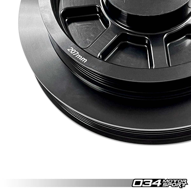 034MOTORSPORT 3.0 TFSI SUPERCHARGER 207MM CRANK PULLEY UPGRADE, B8/B8.5 AUDI S4/S5/Q5/SQ5, C7 AUDI A6/A7