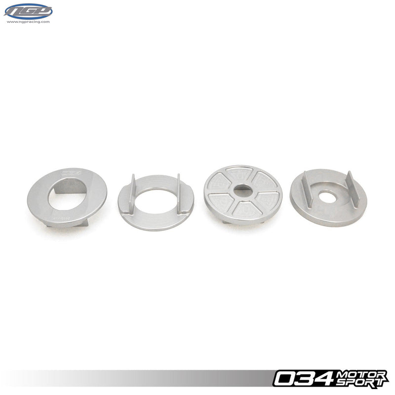 034 Motorsport Billet Aluminum Rear Subframe Mount Insert Kit, B8/B8.5 Audi A4/A5/Allroad