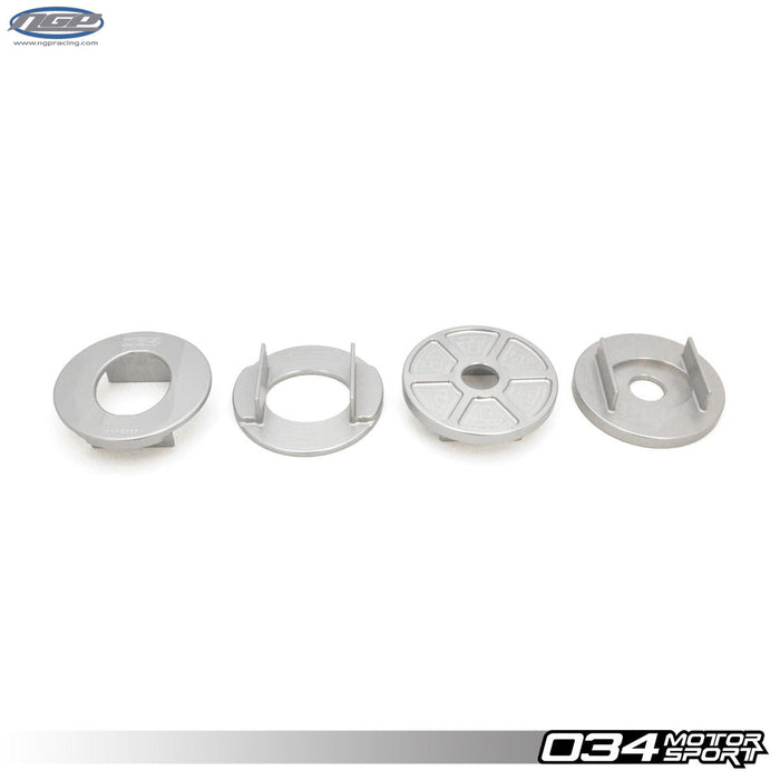 034 Motorsport Billet Aluminum Rear Subframe Mount Insert Kit, B8/B8.5 Audi A4/A5/Allroad