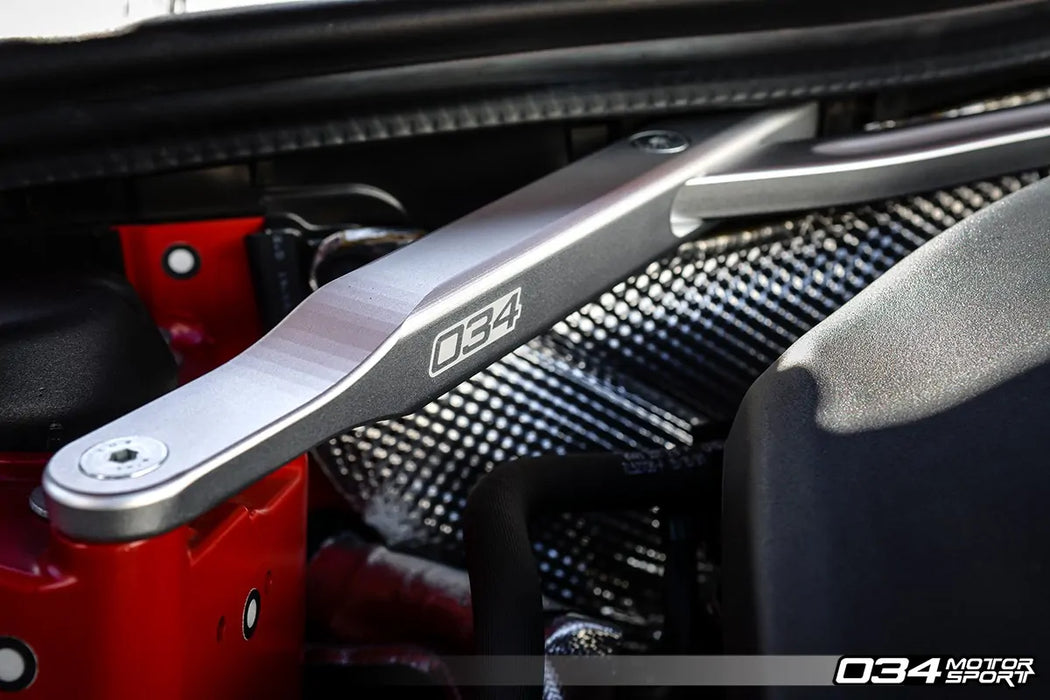 034Motorsport Billet Aluminum Front Strut Brace - B9 Audi A4 / S4 / Allroad / A5 / S5