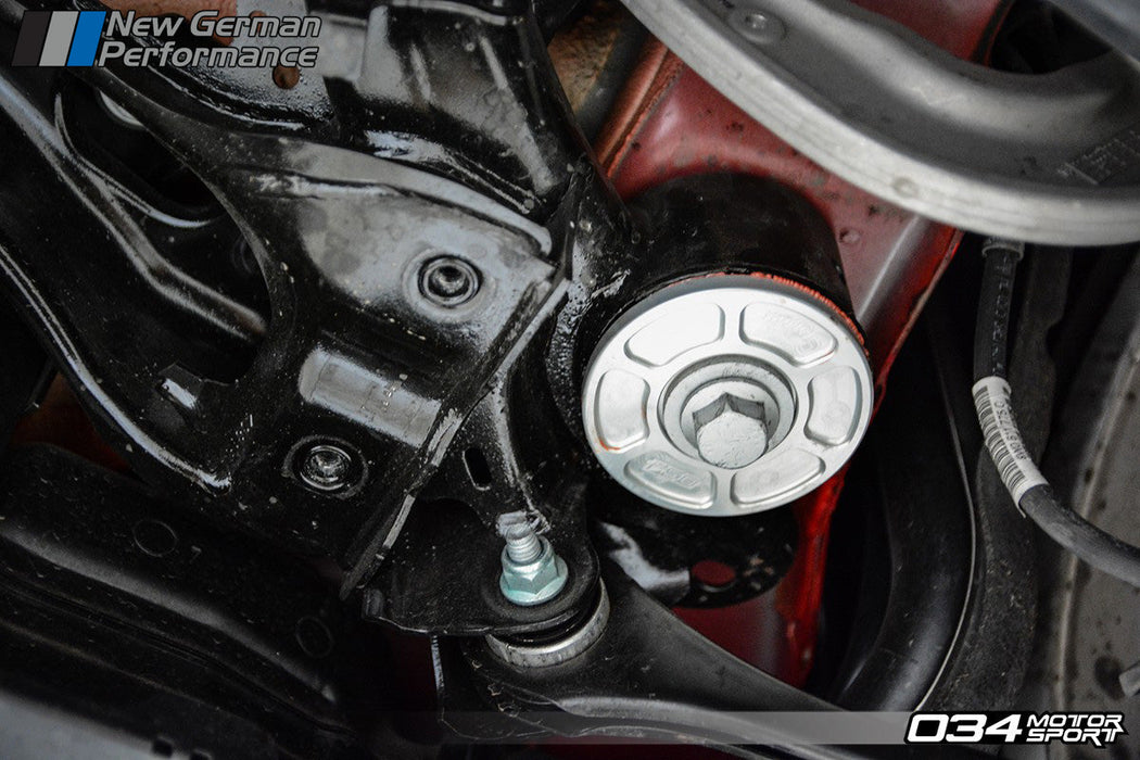 034 Motorsport - Billet Aluminum Rear Subframe Inserts - B9/B9.5 Audi A4/S4/A5/S5/RS5, Allroad