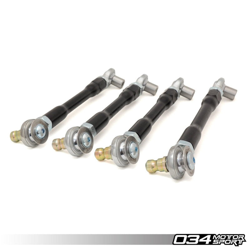 034 Motorsport Adjustable Upper Control Arm Kit, Fully Spherical, Front - Audi B5/B6/B7
